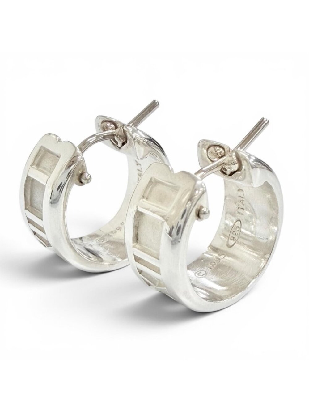 Tiffany & Co Atlas Ring Earrings 925 Hoop Silver